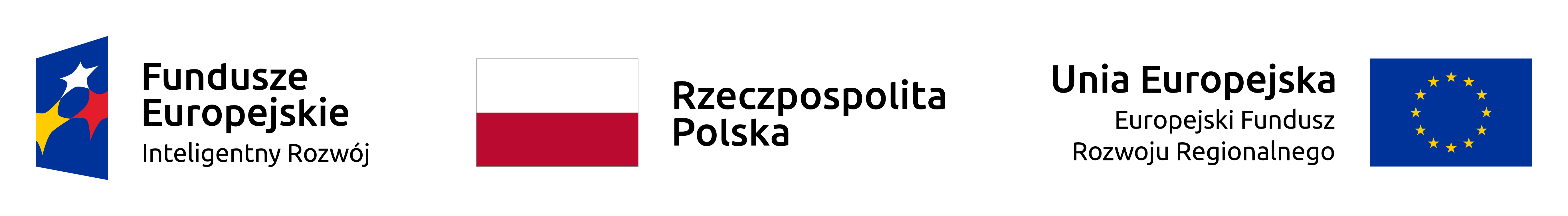 Logotypy: Fundusze Europejskie Inteligentny Rozwój, Rzeczpospolita Polska, Unia Europejska — Europejski Fundusz Rozwoju Regionalnego