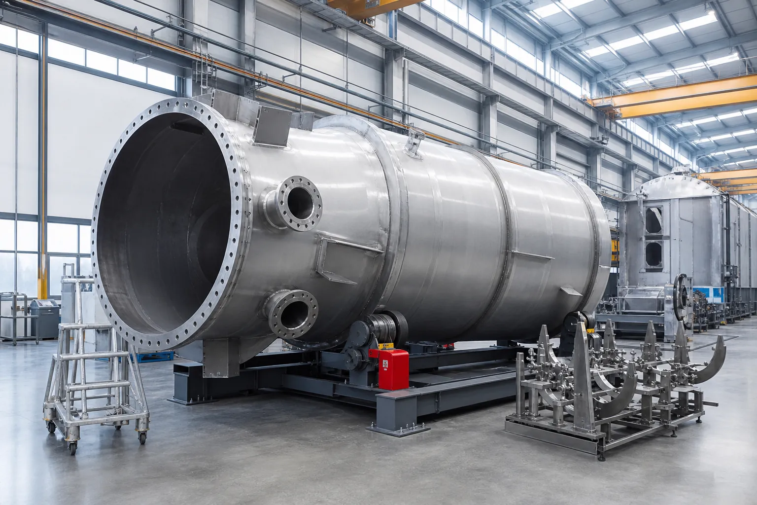 Detail of process equipment at the Montochem workshop