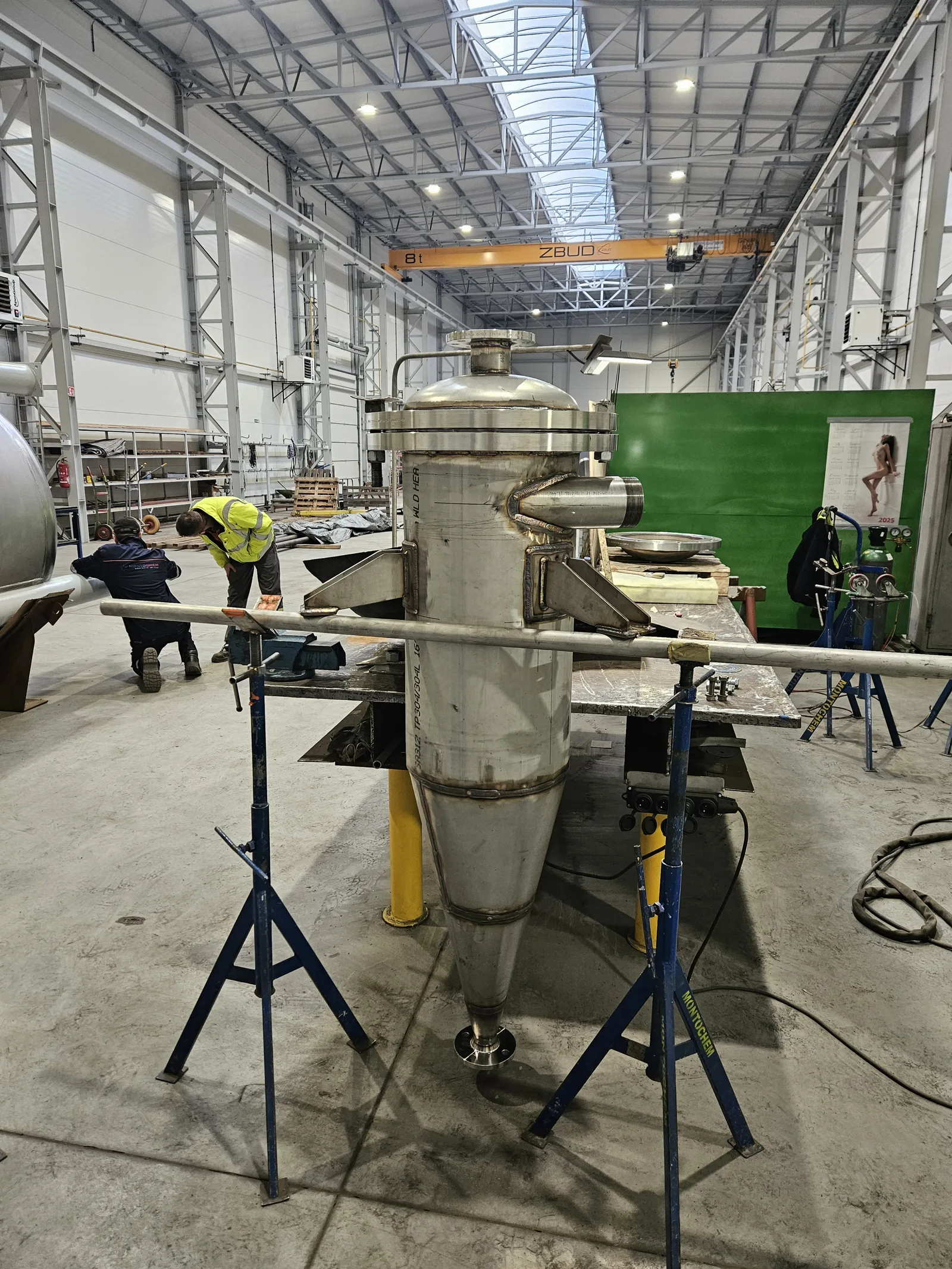 Conical apparatus component prepared for presentation